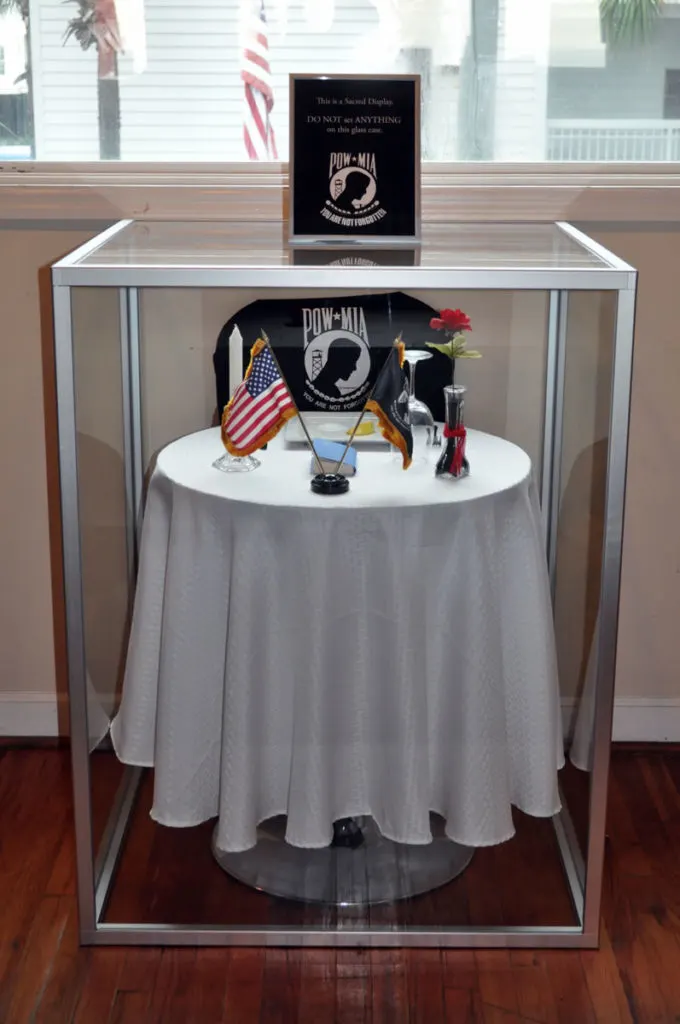 POW/MIA remembrance table